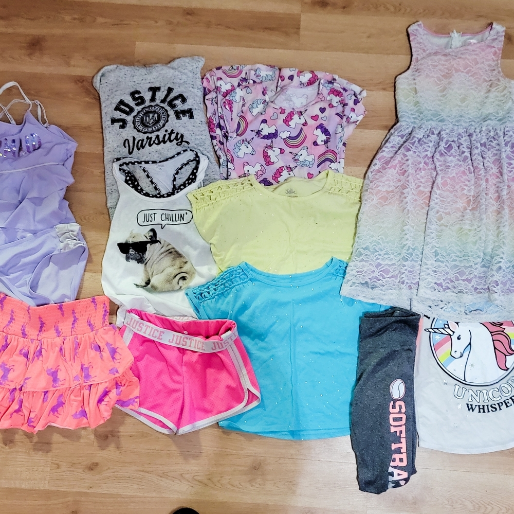 Lots of justice clothes